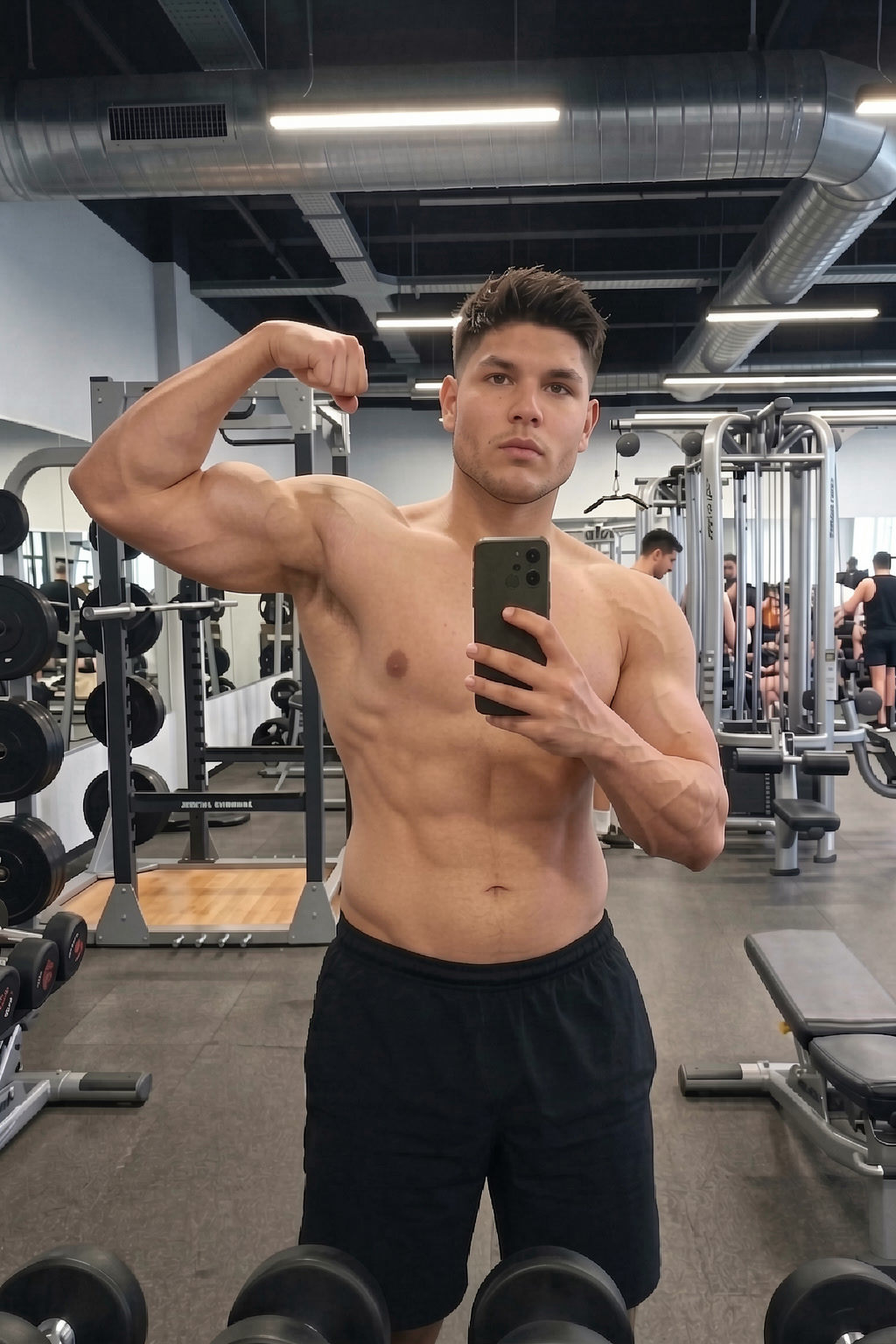 Before and after showing weight loss transformation using GigaBody AI cut visualization